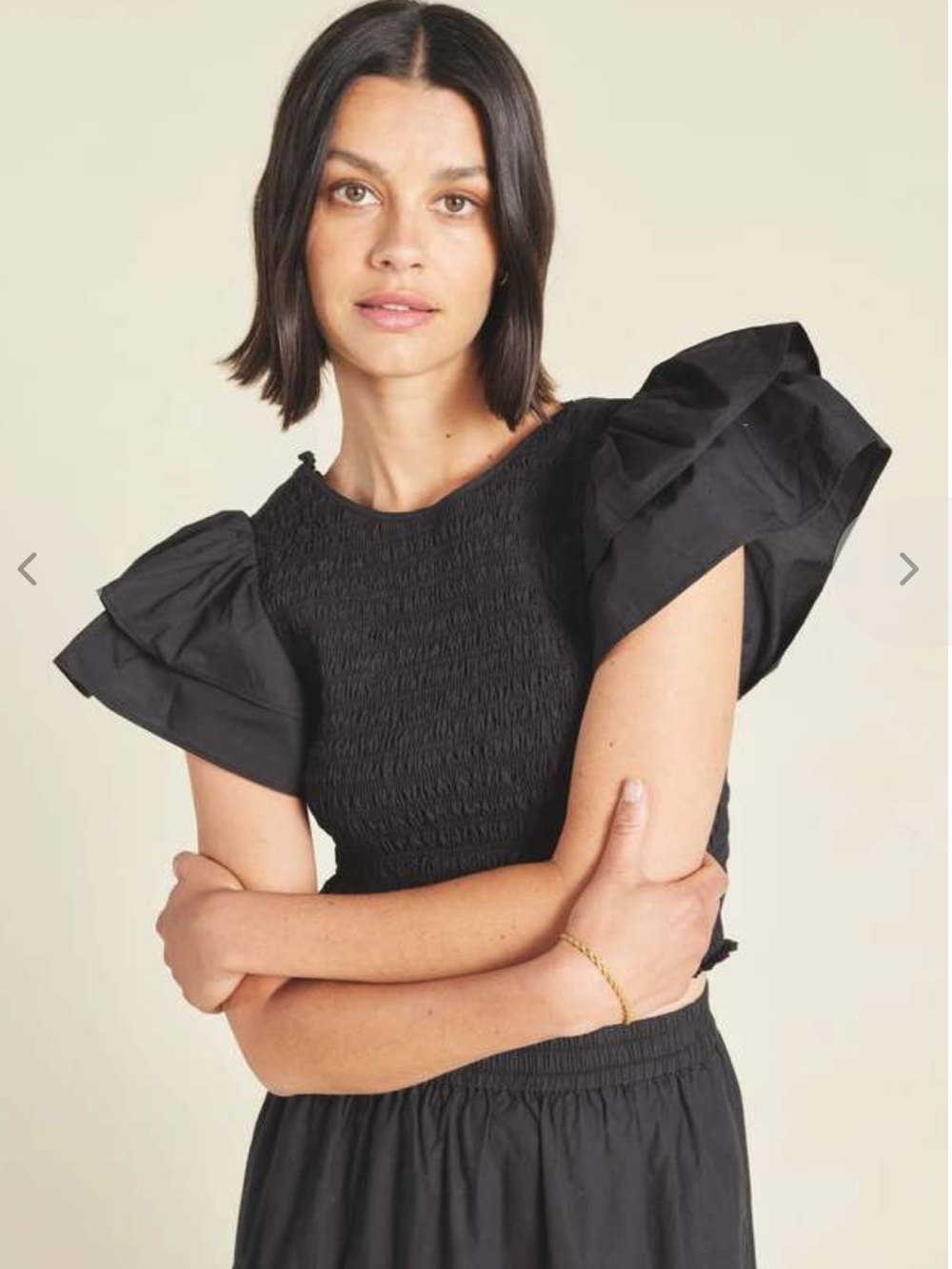 Birds of Paradis  by Trovata Cerise Top Black Size Small